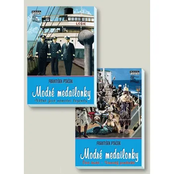 Literární cestopis Balíček 2x František Ptáček: Modré medailonky