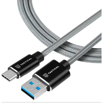 Datový kabel Tactical Fast Rope Aramid Cable USB-A/USB-C 2m Grey