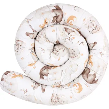 Prostěradlo CHRÁNIČ DO POSTÝLKY Válec Bavlna 300 cm JUKKI