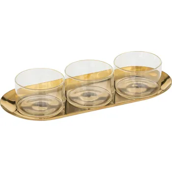 Secret de Gourmet Skleněné mističky na občerstvení na talířku AUTOMNE