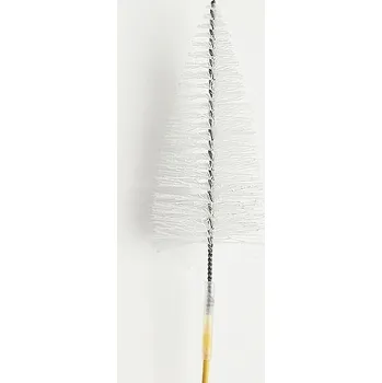 Vánoce Zápich stromeček bílý - 11 cm