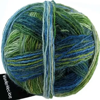 Příze Schoppel Wolle Wunderklecks 2177 Grashüpfer (Ponožková příze Wunderklecks 2177 Grashüpfer)