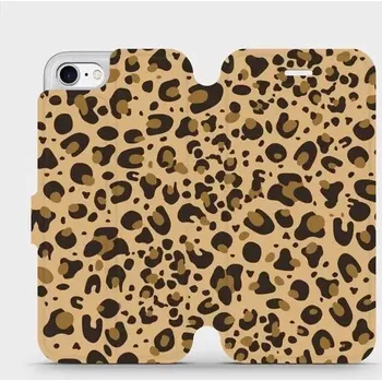 Pouzdro na mobilní telefon Knížkové flip pouzdro Mobiwear - Apple iPhone 7 - VA30P Leopardí vzor - VÝPRODEJ (Parádní flipový kryt, obal, pouzdro Mobiwear na mobilní telefon Apple iPhone 7 s motivem VA30P Leopardí vzor)