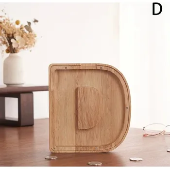 Pokladnička Dřevěná abecední pokladnička pro děti | Dětská dekorace, Pokladnička - D