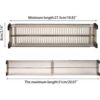 Úložný box Úložný organizér DIY bez vrtání | úložný prostor, oddělovač 2 ks
