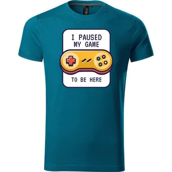 Pánské tričko DOBRÝ TRIKO Pánské tričko To be here Velikost: 2XL, Barva: Petrolejová