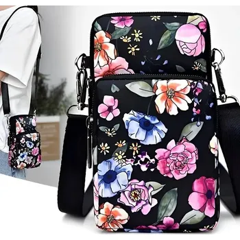 Kabelka Vintage kabelka s květinovým vzorem voděodolná | dámská kabelka, sportovní taška