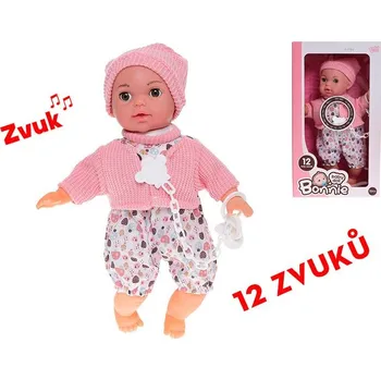 Panenka MikroTrading Panenka miminko s dudlíkem 12 zvuků