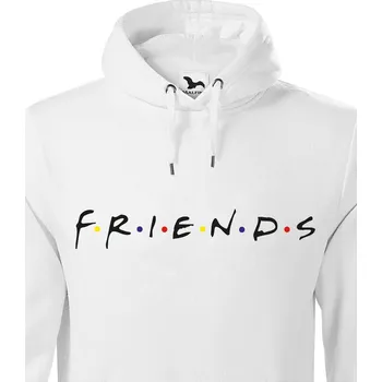 Pánská mikina Pánská mikina Friends, Barva Bílá Bezvatriko.cz 0995