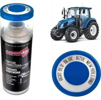 Barva ve spreji LAK ve spreji traktor zemědělské stroje MODRÁ NEW HOLLAND vysoký lesk 1383