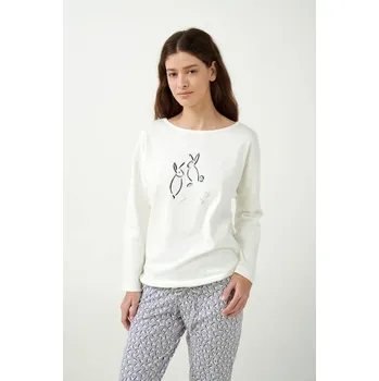 Dámské pyžamo Luxusní dámské bavlněné pyžamo Vamp 21454 Velikost: L