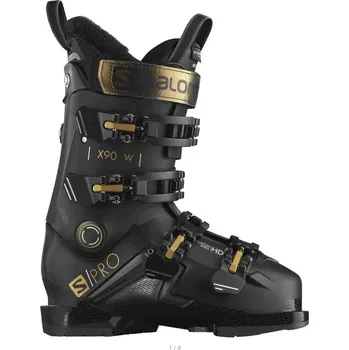 Sjezdové boty Salomon S/PRO 100 W GW BLACK/Burgandy