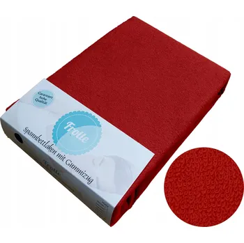 Prostěradlo SILNÉ FROTÉ PROSTĚRADLO S GUMOU 80x160 FROTÉ ČERVENÉ