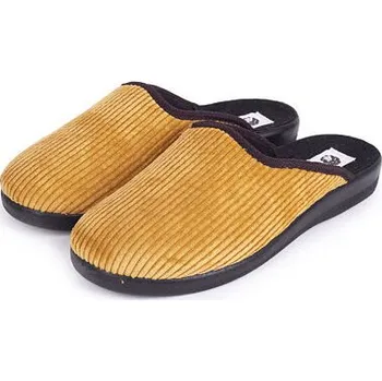 Dámské pantofle Vlnka Dámské manšestrové pantofle žlutá velikost obuv dospělí 36