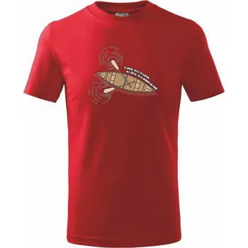 Chlapecké tričko To nevim jestli to sjedem - Tričko dětské bavlněné - 122 cm/6 let ( Červená )