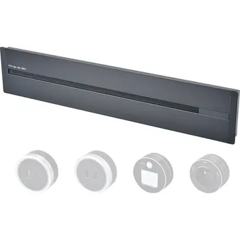 Elektrická zásuvka Zásuvková lišta - zápustná Viking LZ60G/230V,50Hz/40cm délka/šedá/až 7 modulů/IP20/hliník/zápustná