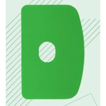 Kuchyňský vál Karta na těsto hranatá plná / s otvorem, 120°C, Kobra Barva: Červená, Tvrdost: děrovaný