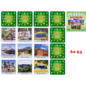Pexeso MikroTrading Pexeso v krabičce Krkonoše