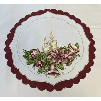 prostírání Vánoční prostírání 35cm - VÍNOVÉ SVÍČKY