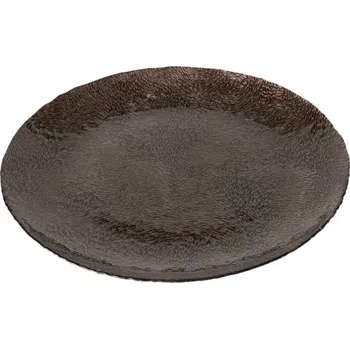 Boltze Dekorativní talíř MARONI, Ø 21 cm, hnědý