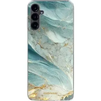 Pouzdro na mobilní telefon Silikonové pouzdro Mobiwear na mobil Samsung Galaxy A14 LTE / 5G - Zelenkavý a zlatavý mramor - VÝPRODEJ (Silikonový kryt, obal, pouzdro Mobiwear na mobilní telefon Samsung Galaxy A14 LTE / 5G -Zelenkavý a zlatavý mramor)