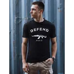 Tshirt Pánské tričko s potiskem RX5578 Barva: Černá, Velikost: L