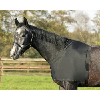 Deka pro koně Elastická vesta na hrudník QHP, černá, XL