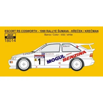 autíčko 1/18 Ford Escort RS Cosworth Bohemia Rallye 1999