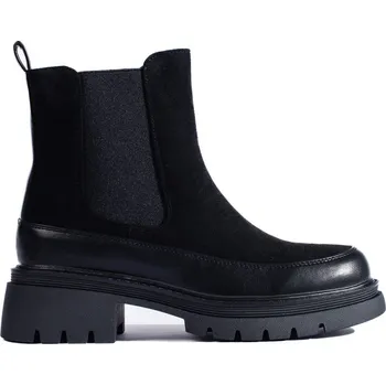 Dámská treková obuv Černé semišové kotníkové boty 16426B Velikost: 36