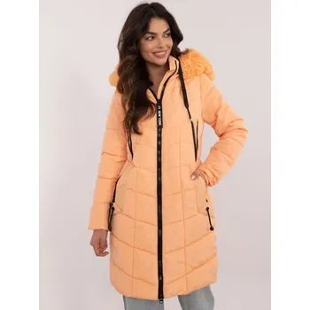 Skorp Dlouhá prošívaná bunda oranžová S