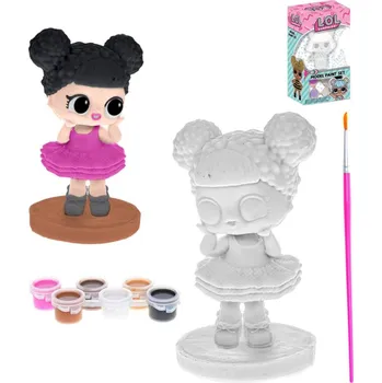 Panenka L.O.L. Surprise! Malování na figurku kreativní set s barvičkami 2 druhy porcelán