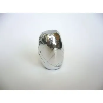 Stuha Vázací stuha 5mm x 20m metalická stříbrná