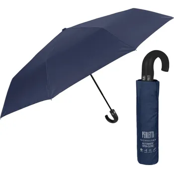 Deštník Plnoautomatický skládací deštník s rukojetí Perletti Technology / modrý, 21788