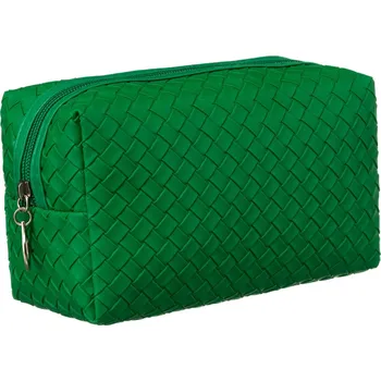 Šperkovnice Dámská kosmetická taštička z ekologické kůže Barva: Zelená