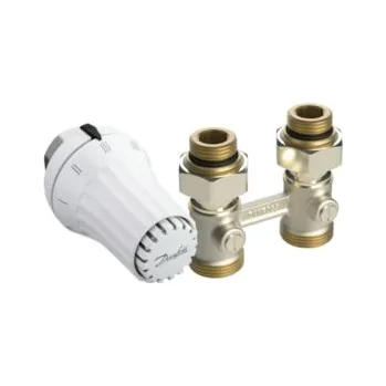 Hlavice pro radiátor Danfoss set termostatická hlavice RAE-K 5034 + RLV-KS přímé šroubení (013G5091)