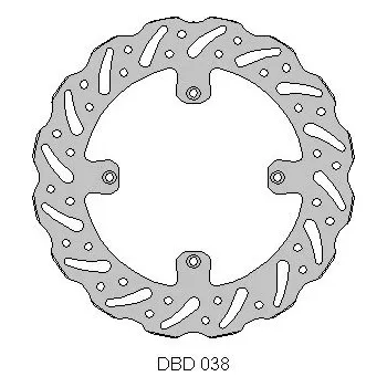 Brzda pro motocykl DELTA BRAKING Brzdový kotouč přední 250 Varianta: DBD 016 G