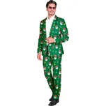 Zelený vánoční oblek se Santa Clausem - L