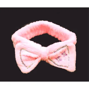 Froté čelenka pro make-up Barva: světle růžová