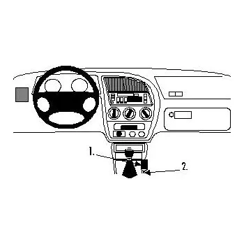 Brodit ProClip montážní konzole na palubní desku pro Peugeot 306 93-02, 832468