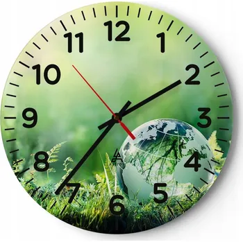 Hodiny Kuchyňské nástěnné hodiny 30x30 Abstrakce Moderní skleněné hodiny Tiché