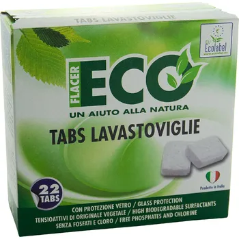 Tableta do myčky Tablety do myčky Ecoflacer Tabs Lavastoviglie, 22 ks