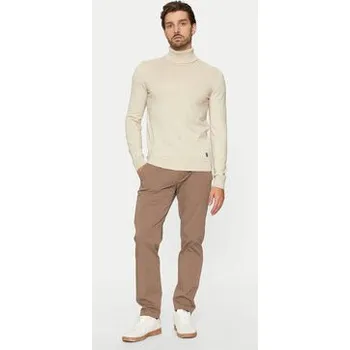 Dámský svetr U.S. Polo Assn. Rolák MUP3798 Béžová Slim Fit L