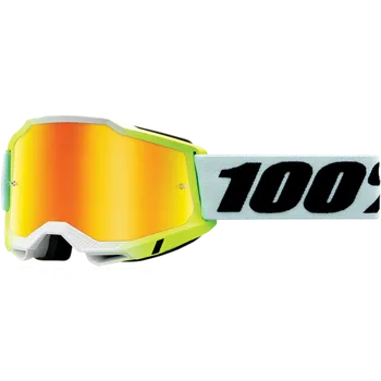 Motocyklové brýle Brýle 100% ACCURI 2 Googgle Dunder Yellow mirror