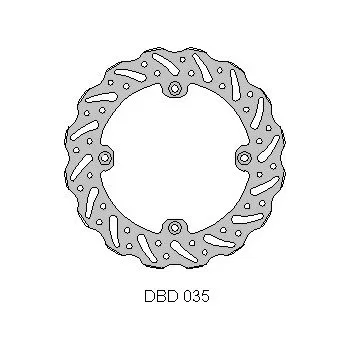 Brzda pro motocykl DELTA BRAKING Brzdový kotouč zadní 200