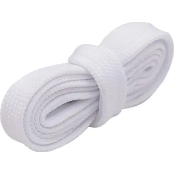 Tkaničky do bot Woodrow Široké tkaničky do tepláků bot kalhot mikiny * š: 1,5 cm - bílé