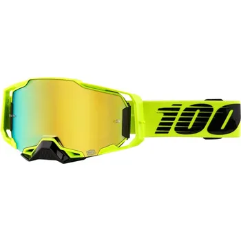 Motocyklové brýle Brýle 100% ARMEGA Nuclear Circus gold mirror