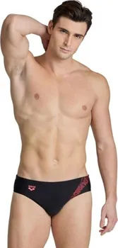 Pánská móda Arena Dreamy Swim Brief M 006705540 - black/fluo red L