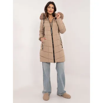 Dlouhá prošívaná bunda Skorp béžová EU velikost: L