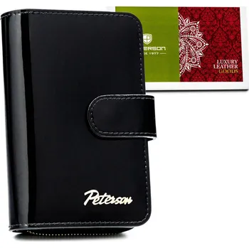 Peněženka Malá dámská peněženka se zapínáním na zip a patent Barva: Černá