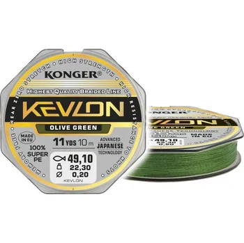 KONGER Pletenka X4 OLIVE GREEN 10m 0,18/10m
